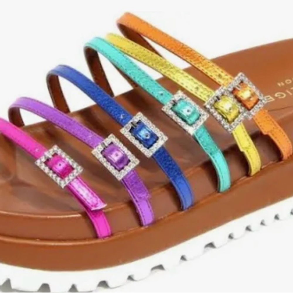 Kurt Geiger Marl Rainbow Platform Sandals Metallic BNIB 38.5 (39) Sold out!